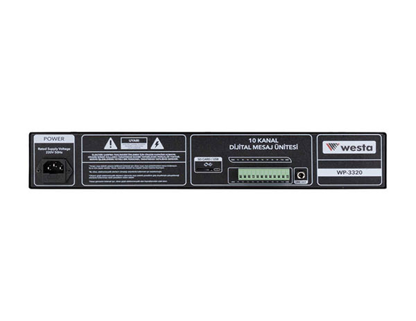 WP-3320 -10 Kontak Acil Anons Mesaj Kayıt Ünitesi