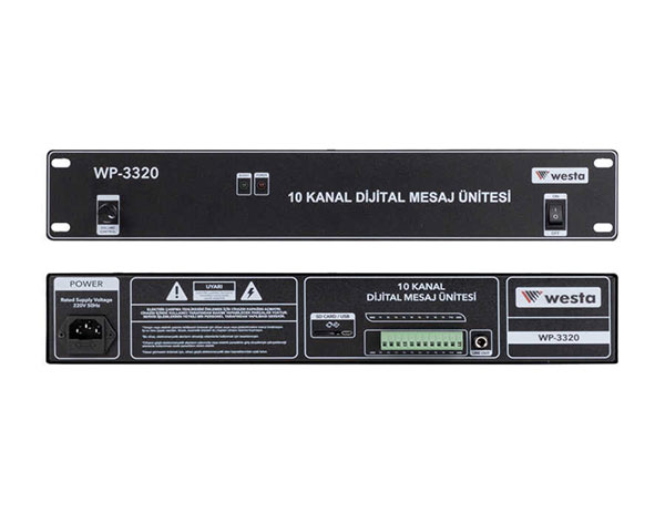 WP-3320 -10 Kontak Acil Anons Mesaj Kayıt Ünitesi